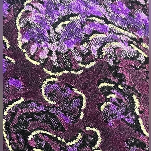 Y2K Velvet Burnout Slinky Fairy Grunge Whismigoth Babydoll Statement Top XL - Picture 8 of 10